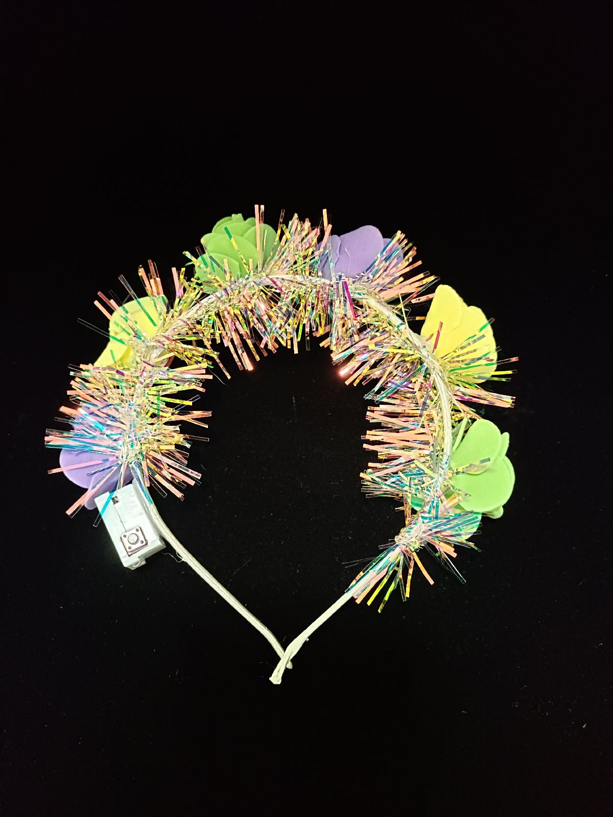 LED Mardi Gras Headband 12pk