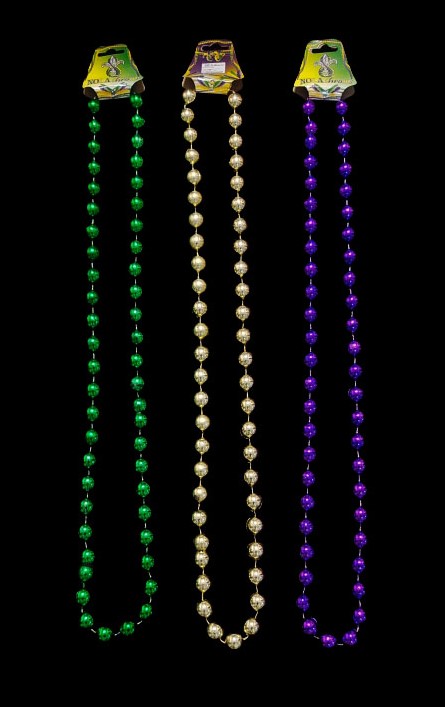 Purple/Green/Gold Bead 12pk