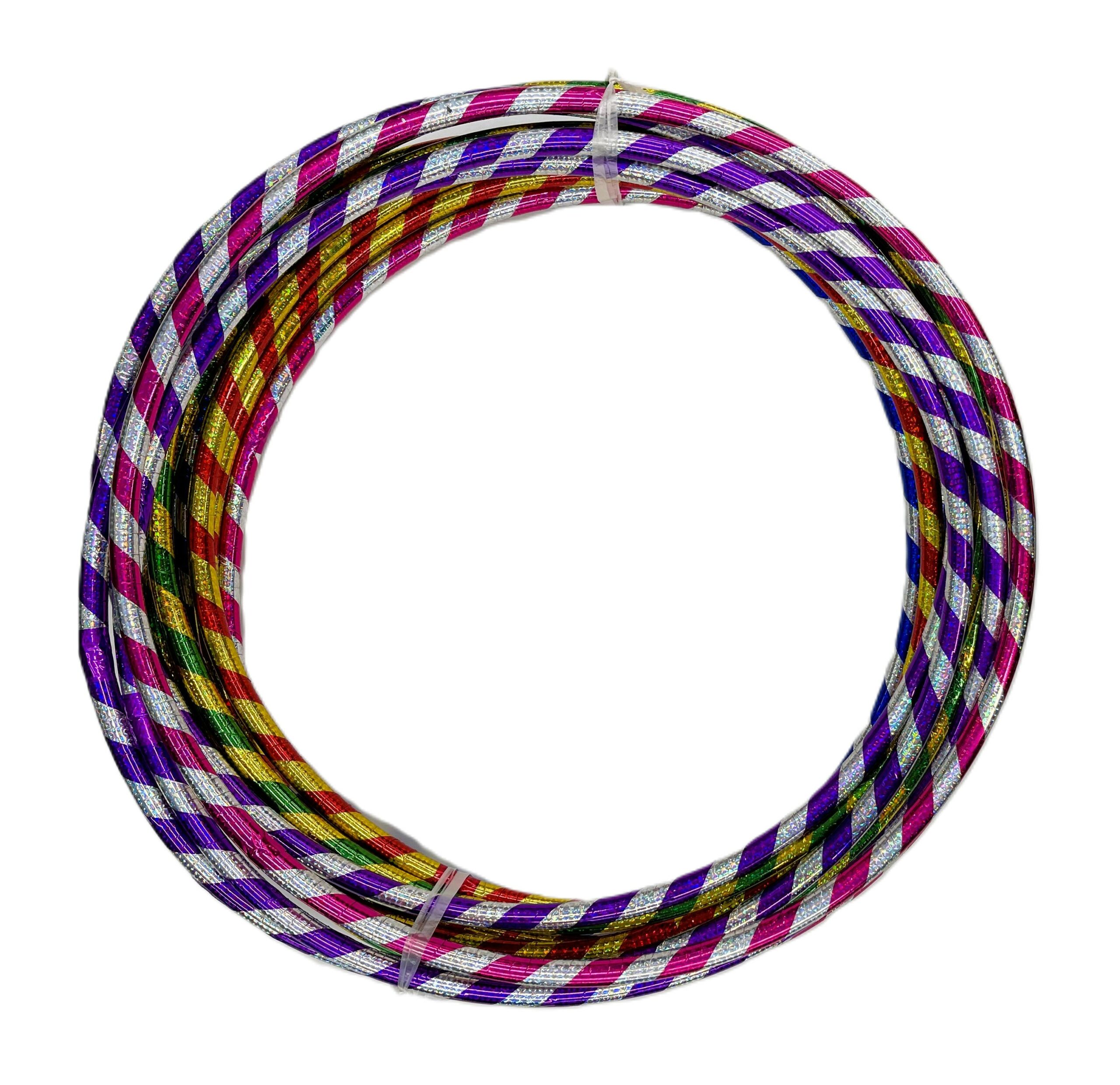 Striped Met.Hula Hoop Sm 12pk